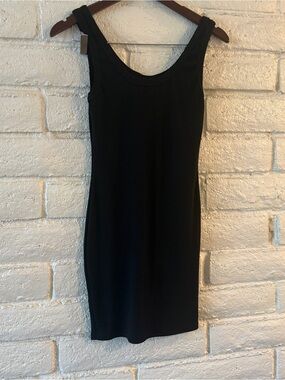 Fashion Nova Black Ribbed Bodycon Midi Dress | Sleeveless Tank Dress | Women’s M